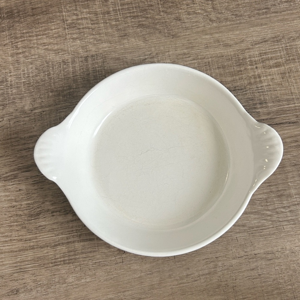Vintage Le Creuset Cast Iron Enamel Gratin Dish